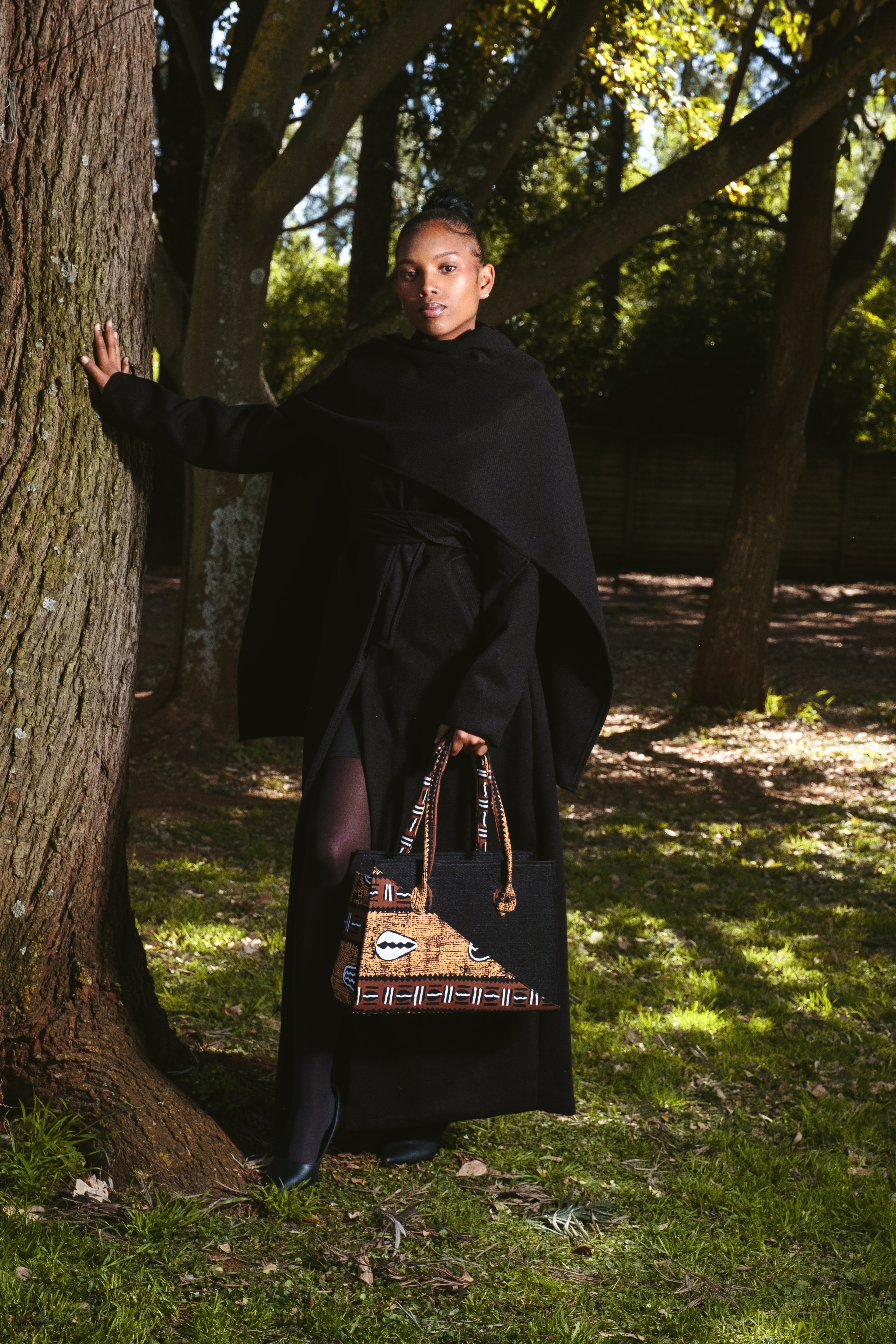 Black Scarf Coat