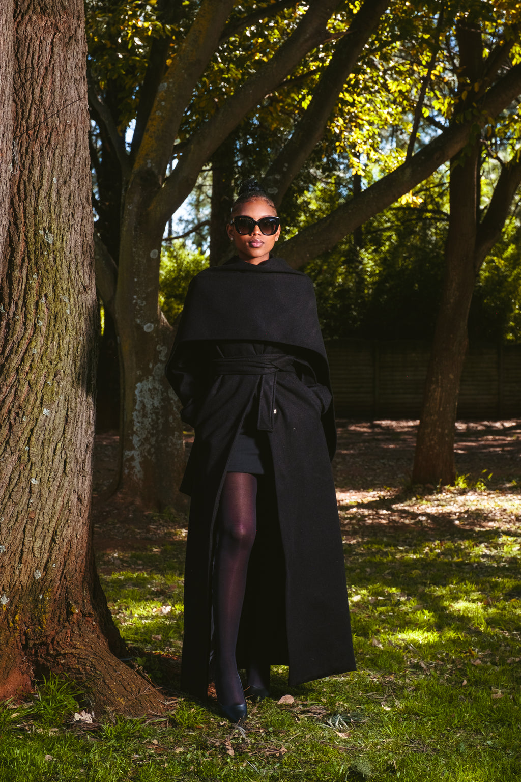 Black Scarf Coat