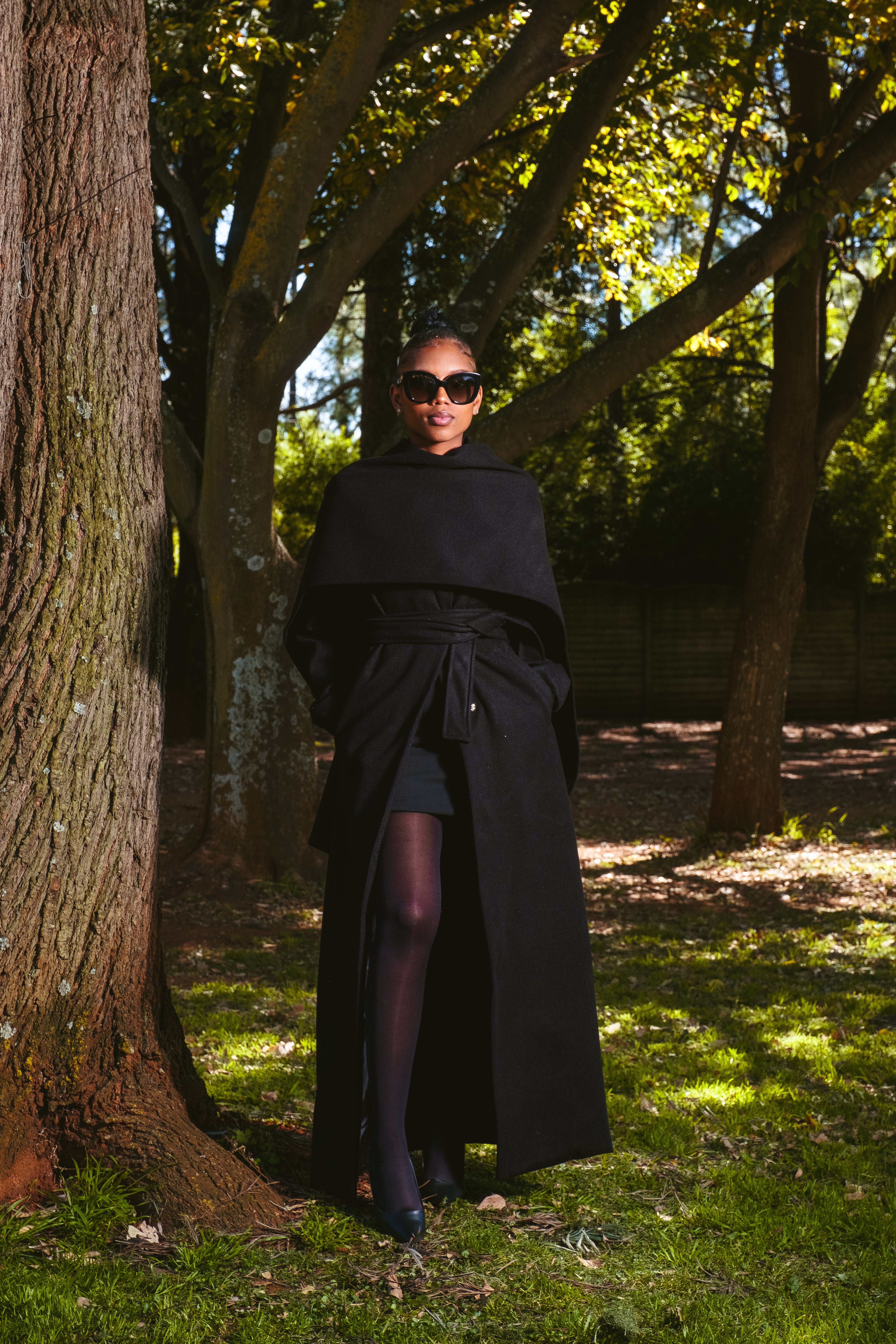 Black Scarf Coat