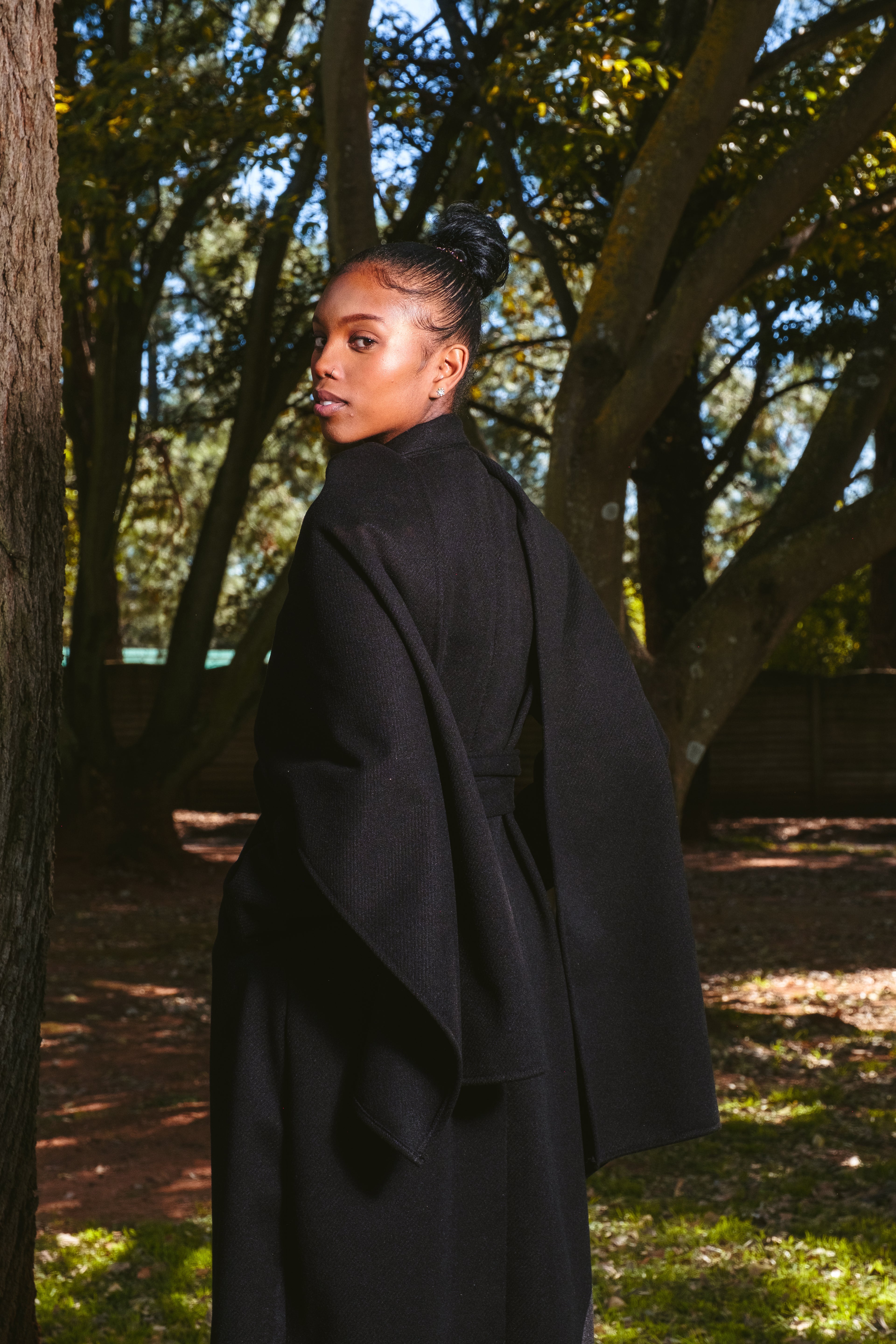 Black Scarf Coat