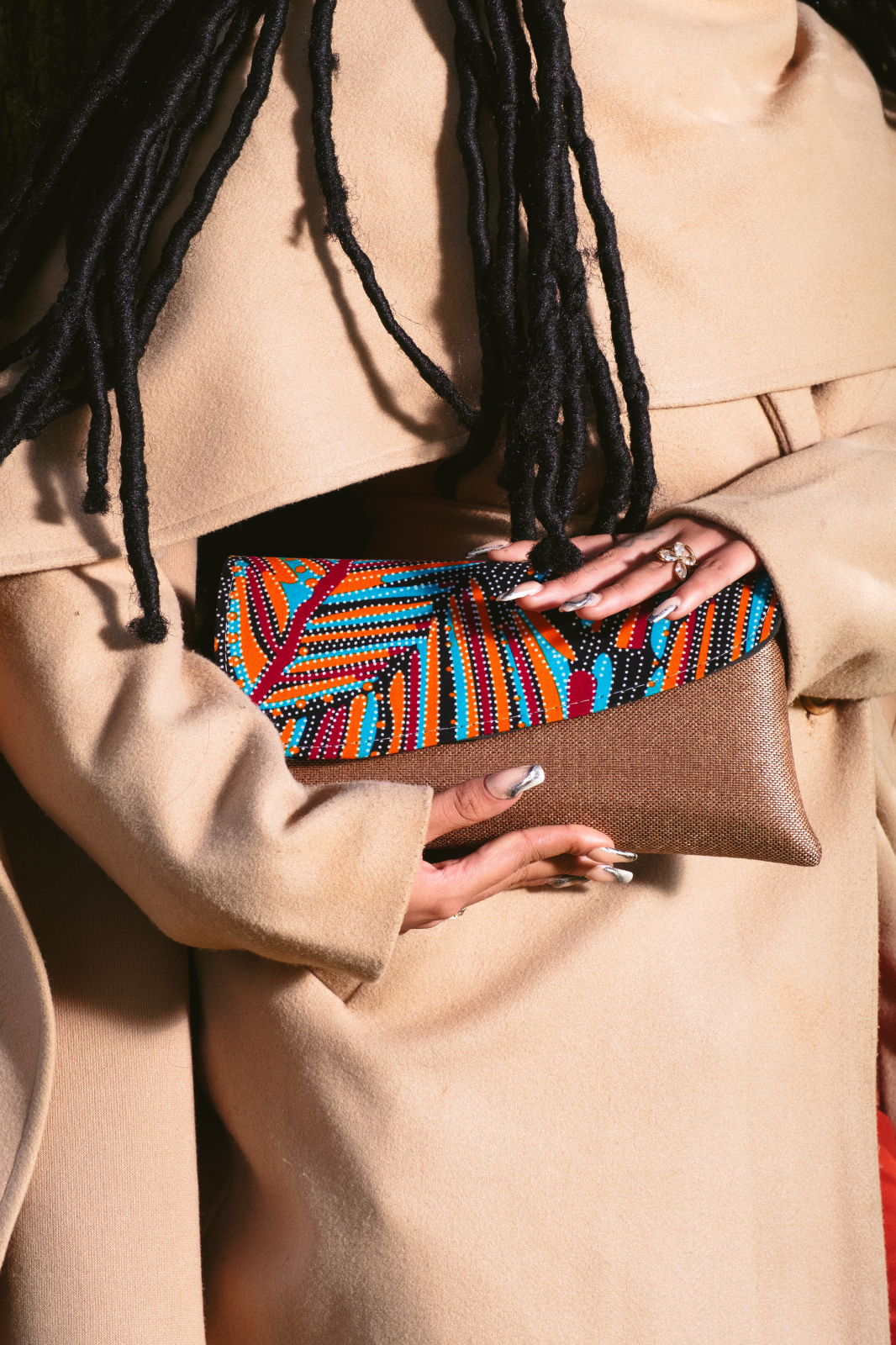 Beige Scarf coat