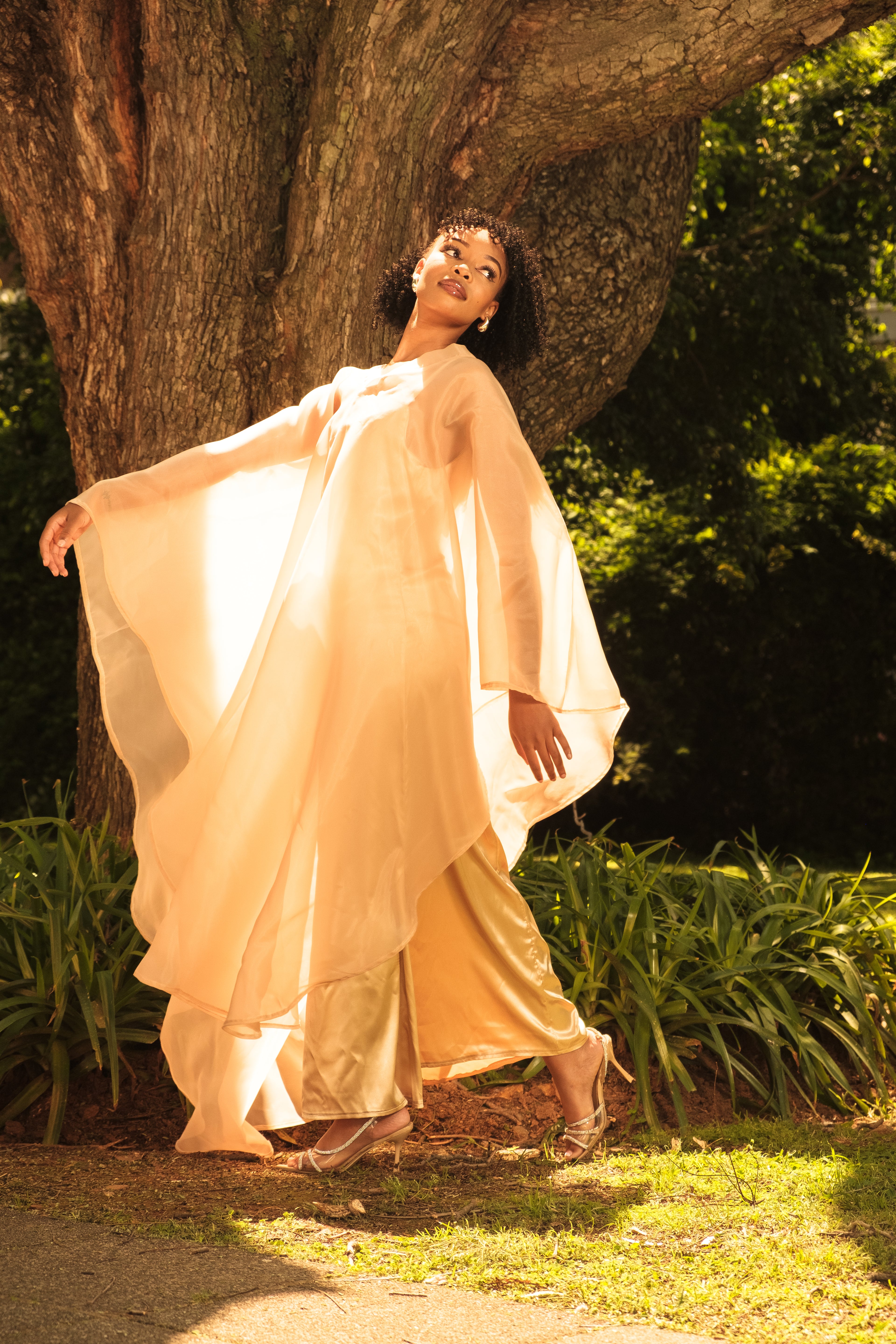 Angelic aura two piece dress