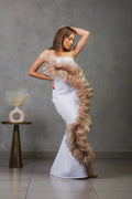 The Elegant Ruffle Glam Dress