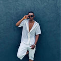 Mens white Beach set