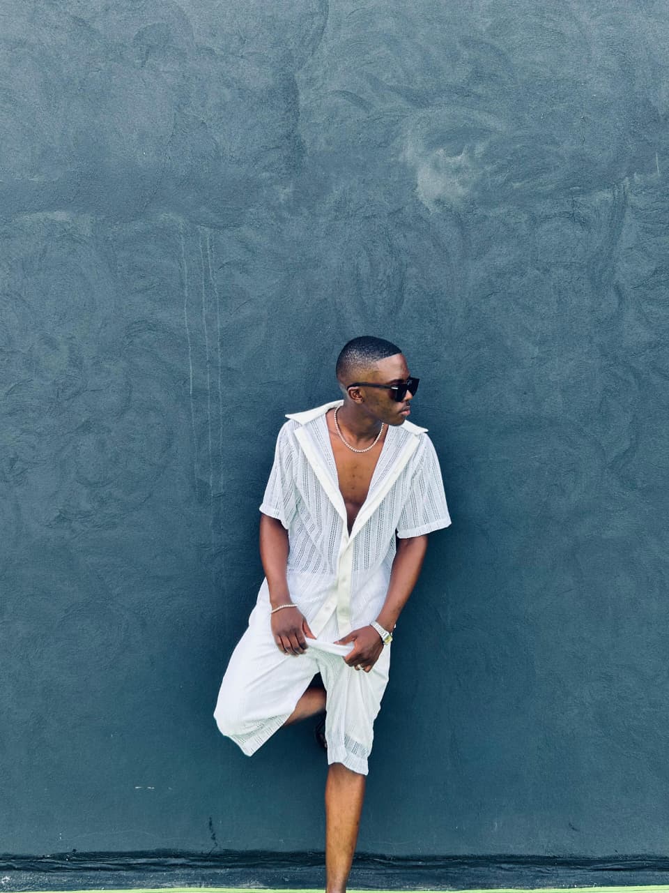 Mens white Beach set