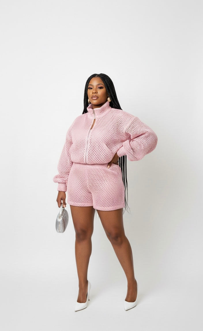 Two piece mesh set