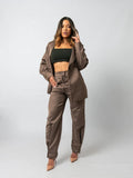 Mocha Authority Suit