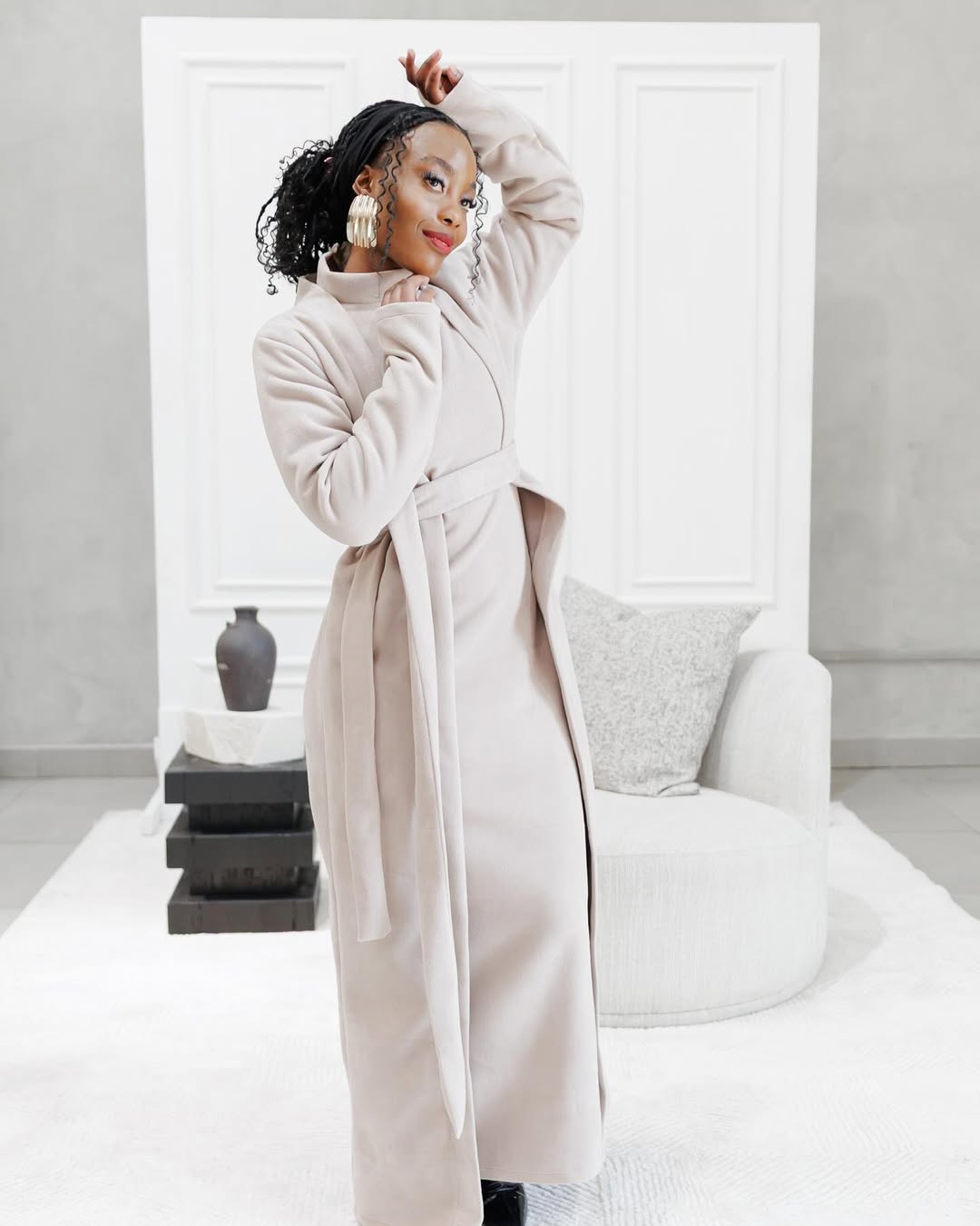 Fleece Cardigan and dress set