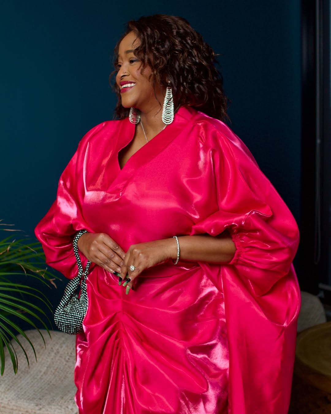 Pink classy bubu dress