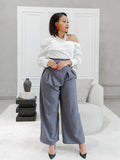 Pleated top pants