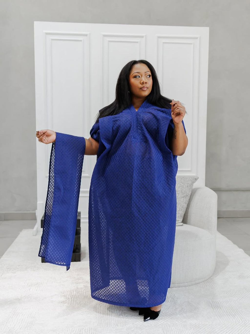 Textured see through bubu