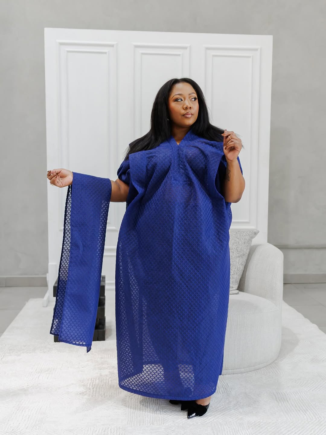 Textured see through bubu
