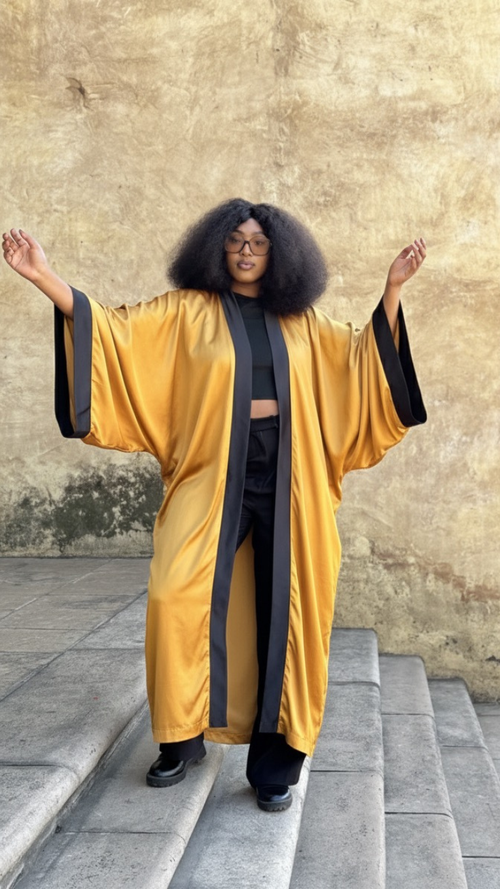 Black and Gold Kaftin