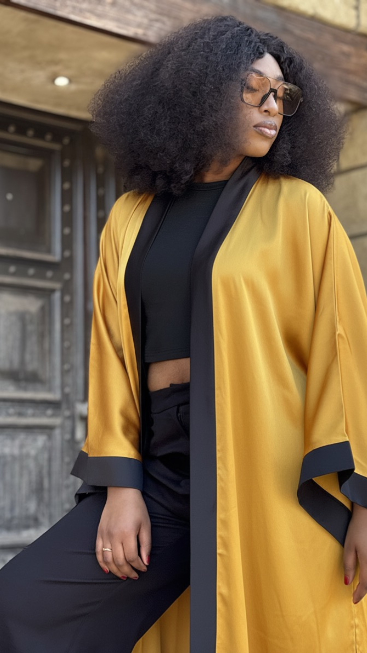 Black and Gold Kaftin