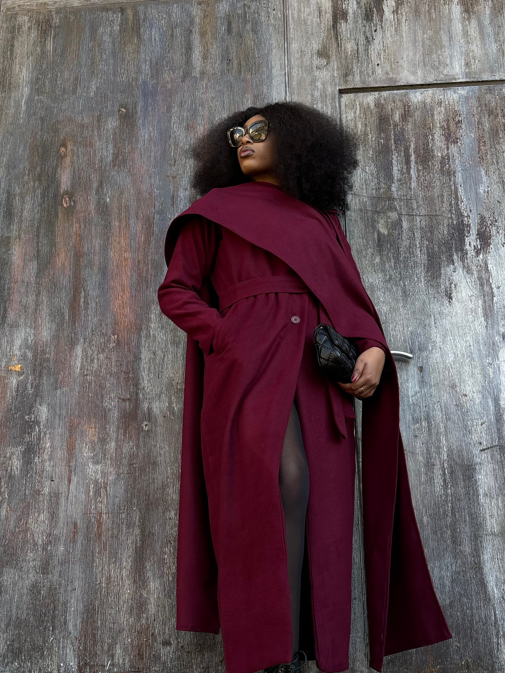 Elegant scarf coat