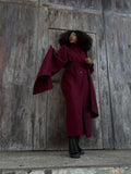 Elegant scarf coat